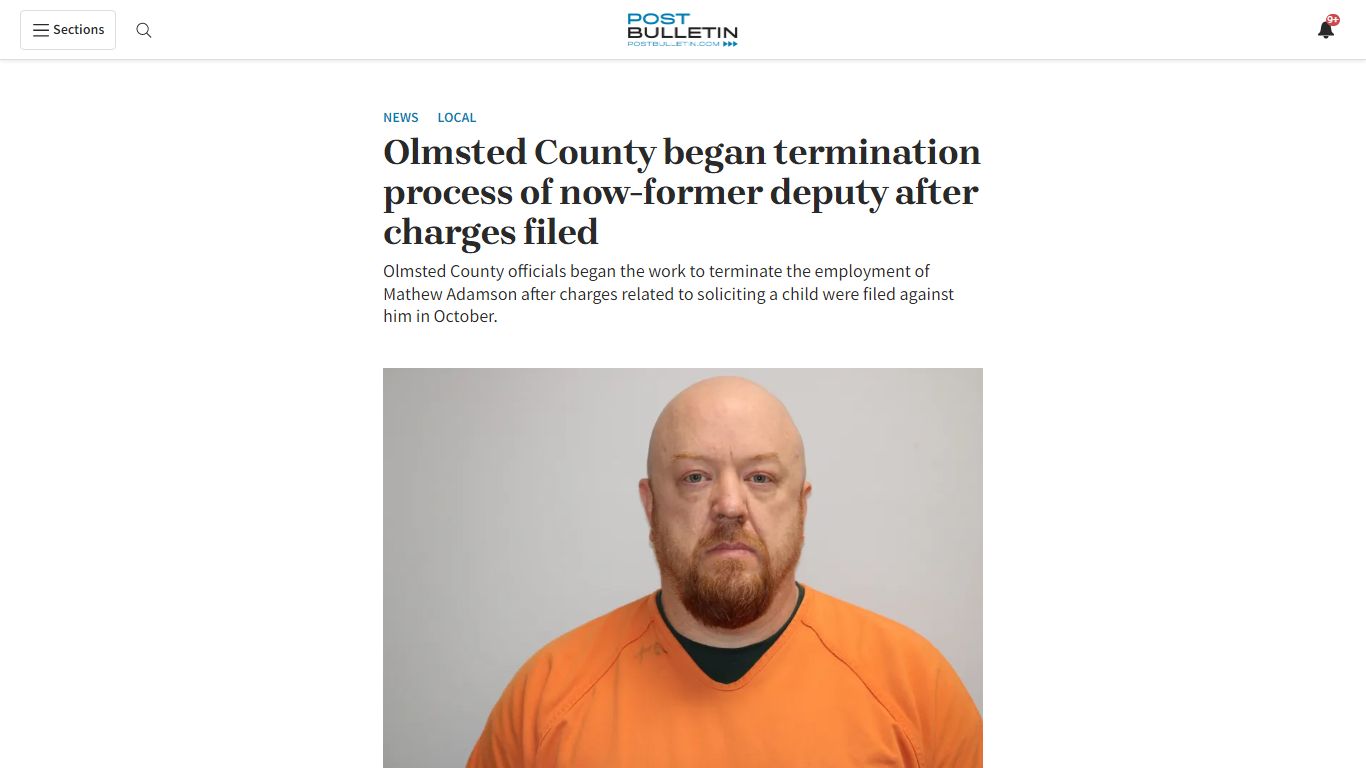 Olmsted County began termination process of now-former deputy after ...